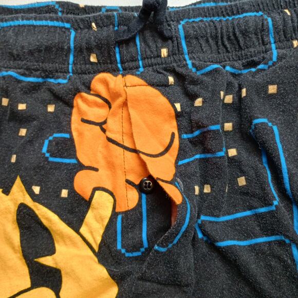 Pac-Man Arcade Graphic Sleep Shorts Cotton Pajama Pants Retro Gamer - Picture 4 of 9